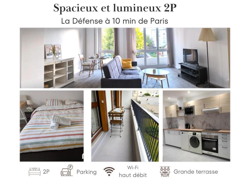库尔布瓦Evasion La Defense - Balcon & Wi-Fi, A 10 Min De Paris公寓 外观 照片
